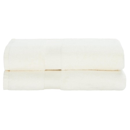 Safavieh Plush Bath Towel Set, Ivory TWL1000B-SET2